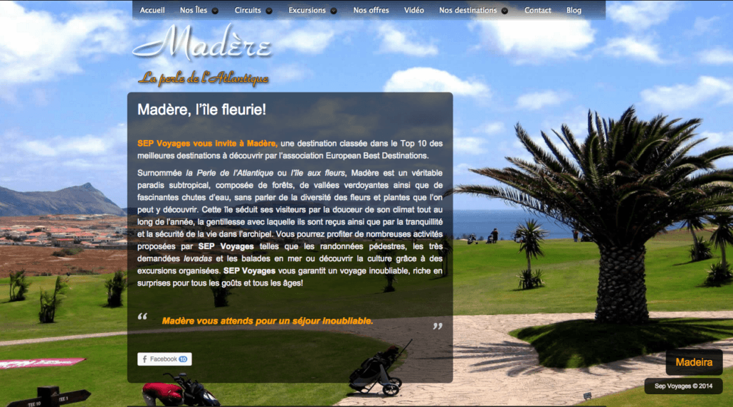 Preview site Madère.ch
